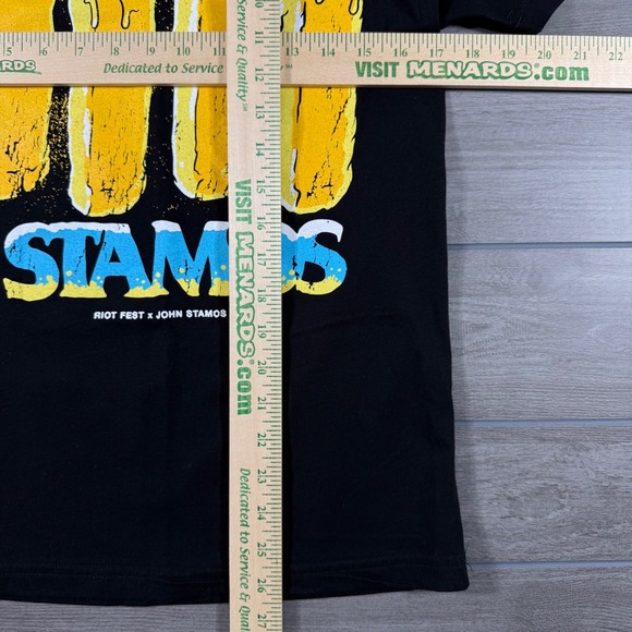 Grunt Style Riot Fest John Stamos Butter Stamos Graphic T-Shirt Mens Small Black - Picture 3 of 5